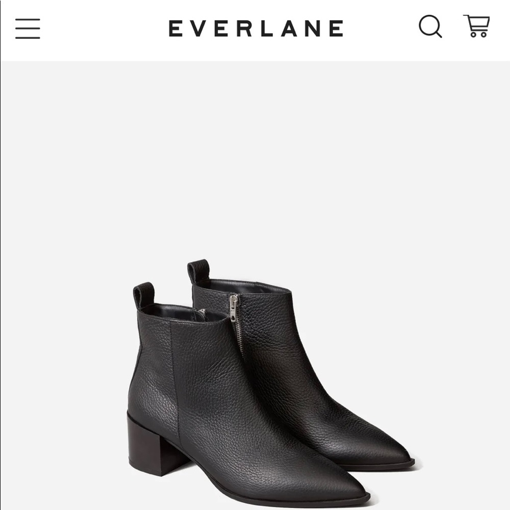 Beautiful leather Everlane booties.